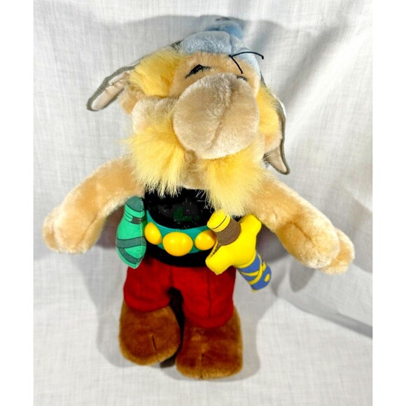 VINTAGE 1994 Asterix the Gaul & Obelisk 14" Plush Stuffed Doll - Mühleck Germany - Picture 1 of 11